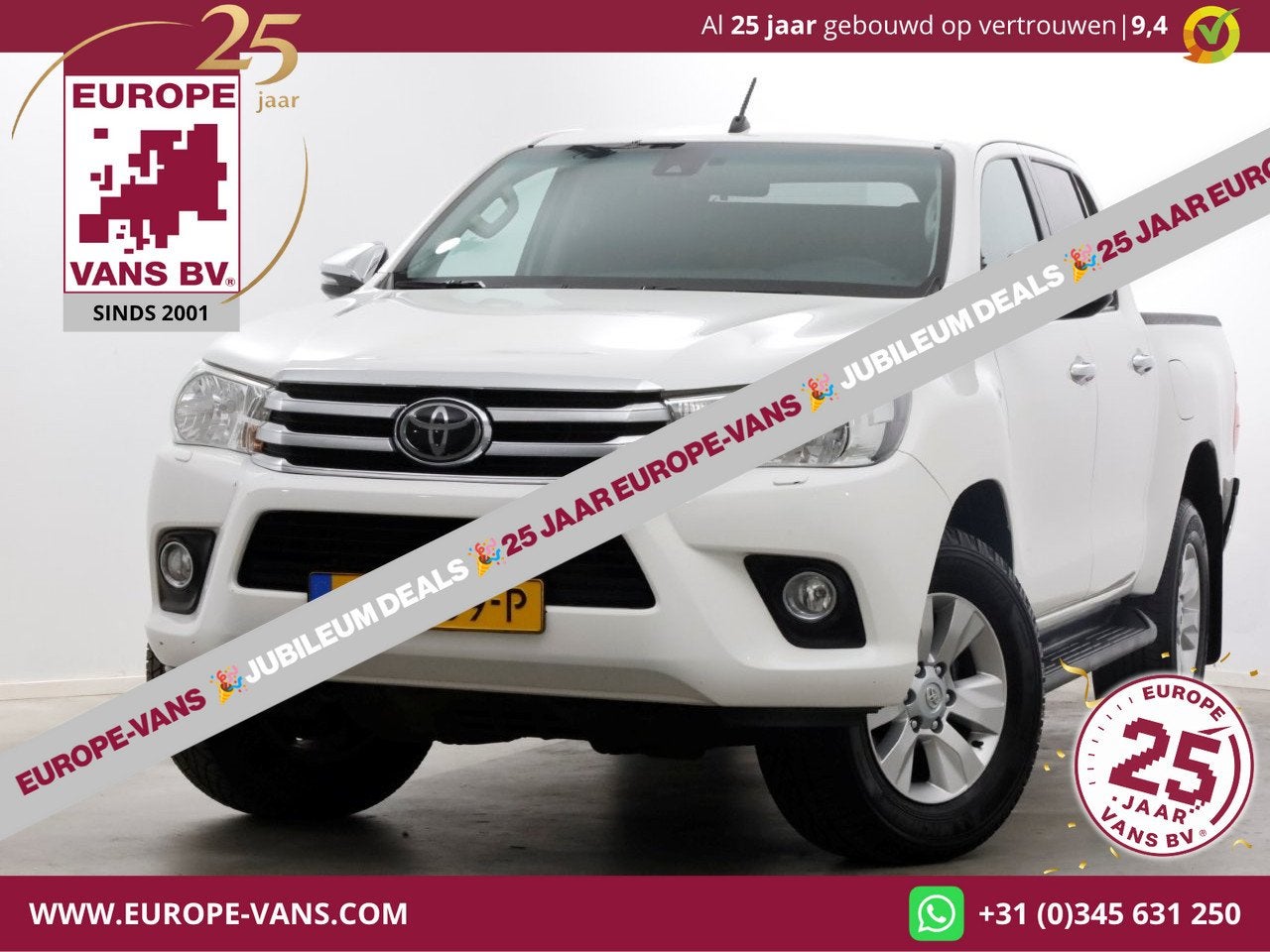 Toyota Hilux 2.4 D-4D-F 150pk E6 4WD 4x4 Double Cab Automaat, Automaat, Gebruikt, Euro 6, 4 cilinders