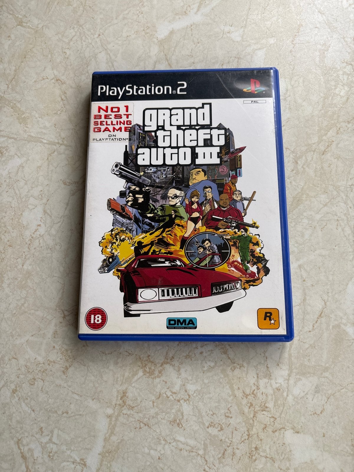 Grand Theft Auto III - PlayStation 2 (PS2), Avontuur en Actie, Gebruikt, Vanaf 18 jaar, 1 speler