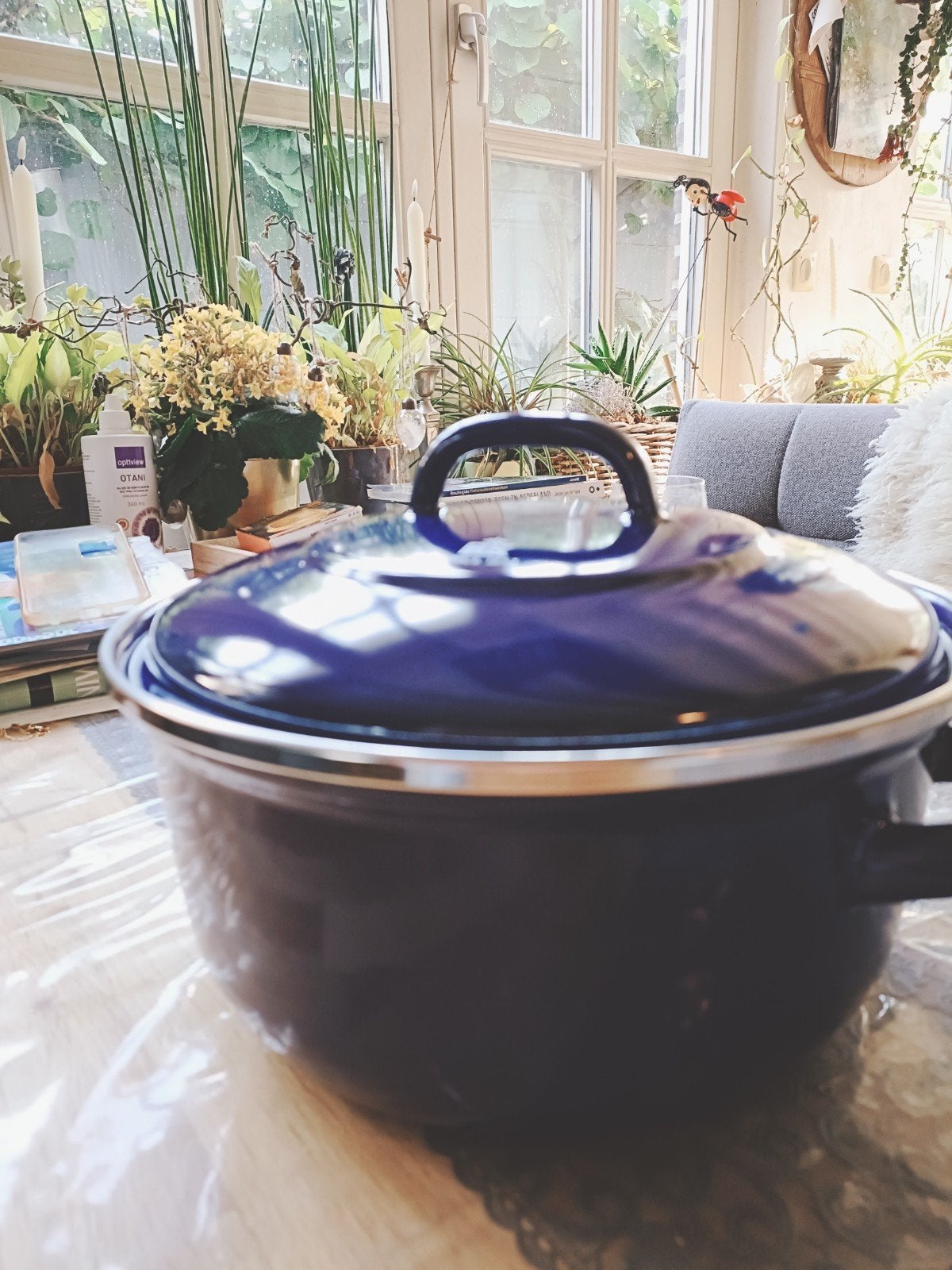 BK The Indigo Collection Dutch Oven - Smoorpan 24cm, Kookpan of Snelkookpan, Overige materialen, Nieuw, Ophalen of Verzenden