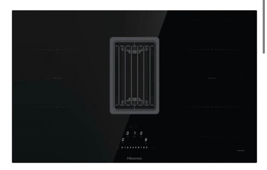 Inbouw Hisense inductie met afzuiging nismaat 77 cm nieuw, Hisense, Hisense, Nieuw, Ophalen of Verzenden