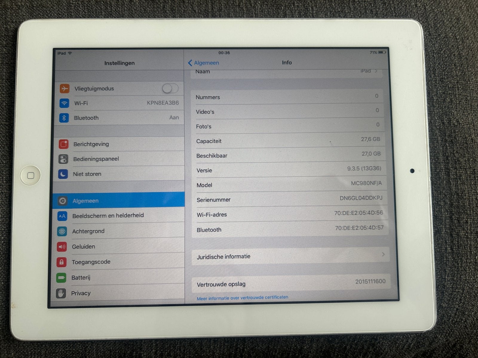 iPad 2 Wi-Fi 32 GB (2011) - Model A1395, Computers en Software, Apple iPads, Ophalen, Gebruikt, 32 GB, Apple iPad