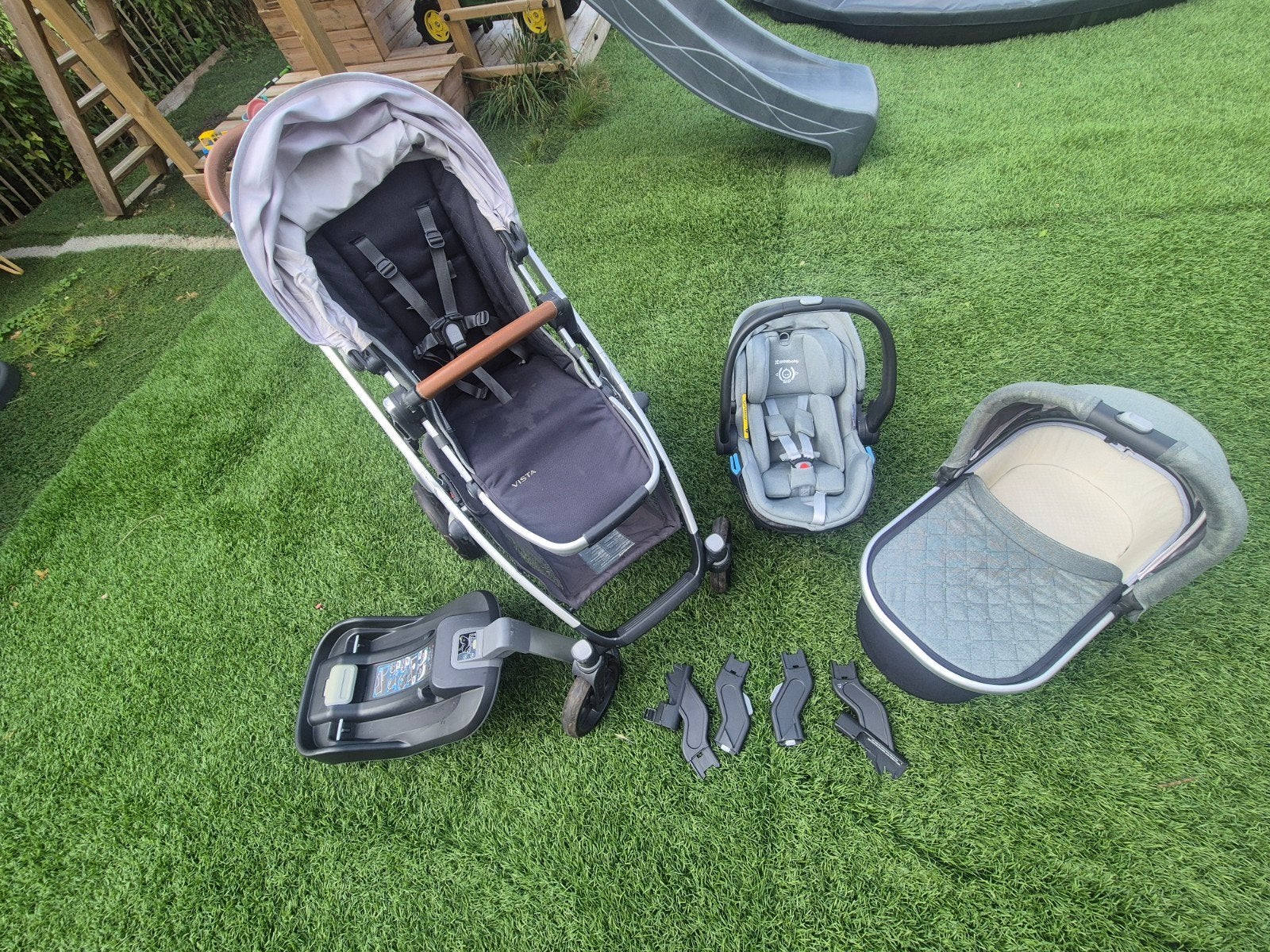 UPPAbaby Vista V2 Combiwagen met autostoel en reiswieg, Kinderen en Baby's, Kinderwagens en Combinaties, Ophalen, Gebruikt, Overige merken