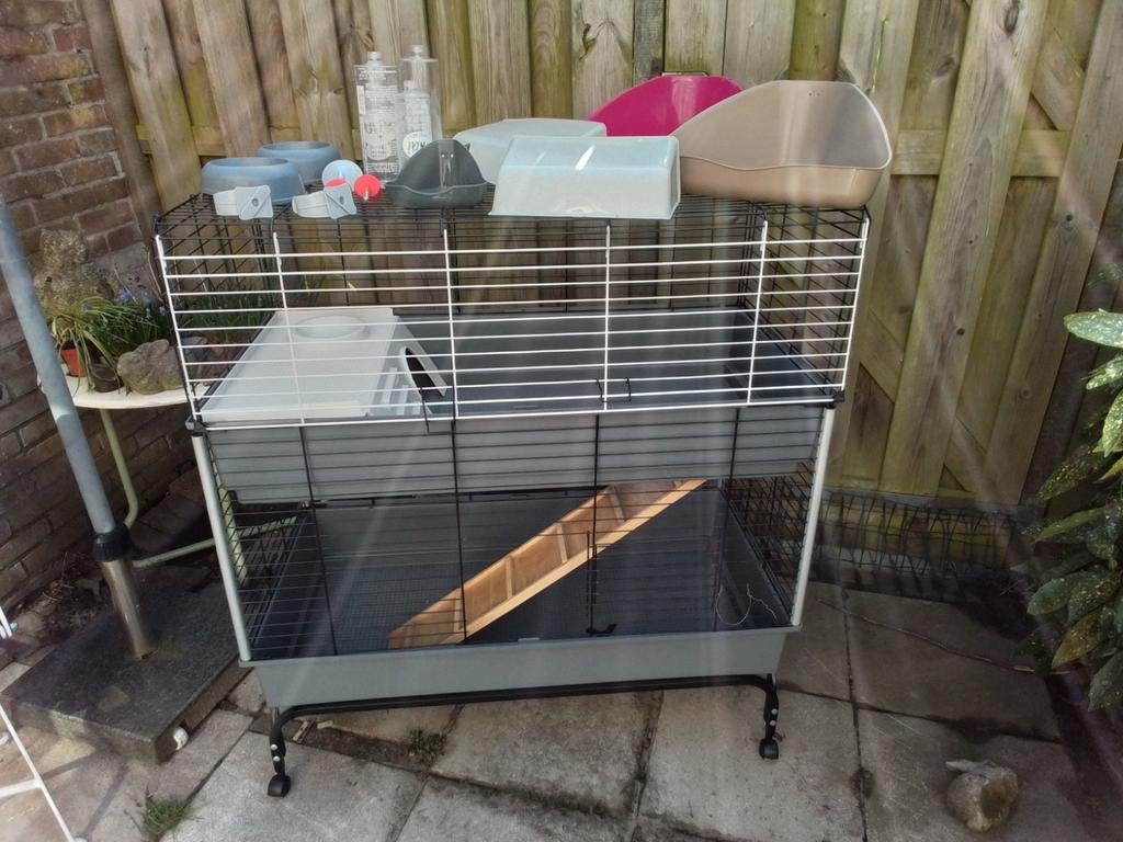 Dubbele Knaagdierenkooi. Merk Rodents ferplast., Dieren en Toebehoren, Knaagdieren en Konijnen | Hokken en Kooien, Ophalen, Kooi
