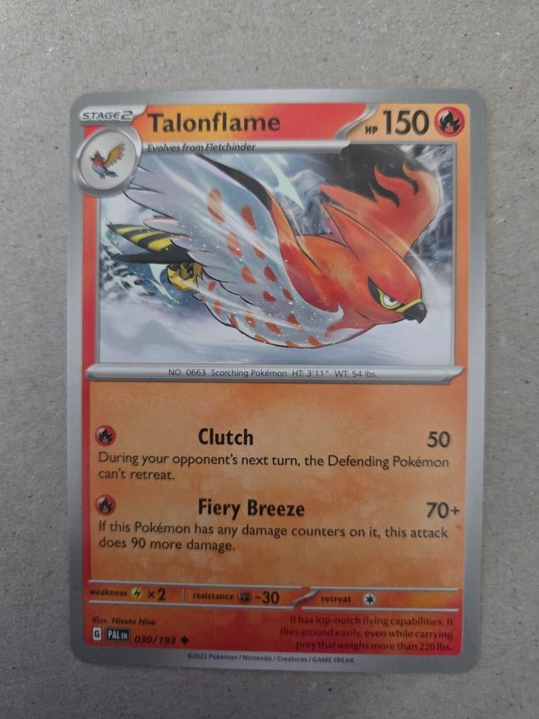 Pokémon kaart Talonflame 030/193, Ophalen of Verzenden
