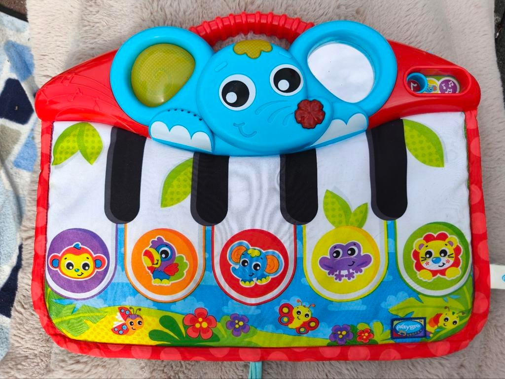 Baby piano met dieren geluiden en lichtjes, Ophalen of Verzenden, Zo goed als nieuw, Overige typen, Met licht