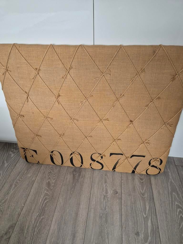 Zgan jute prikbord / fotobord, Ophalen, Zo goed als nieuw