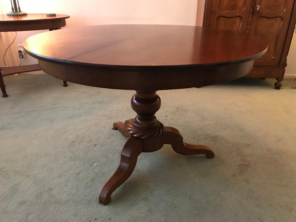 Antieke ronde Mahonie houten Eettafel, Ophalen