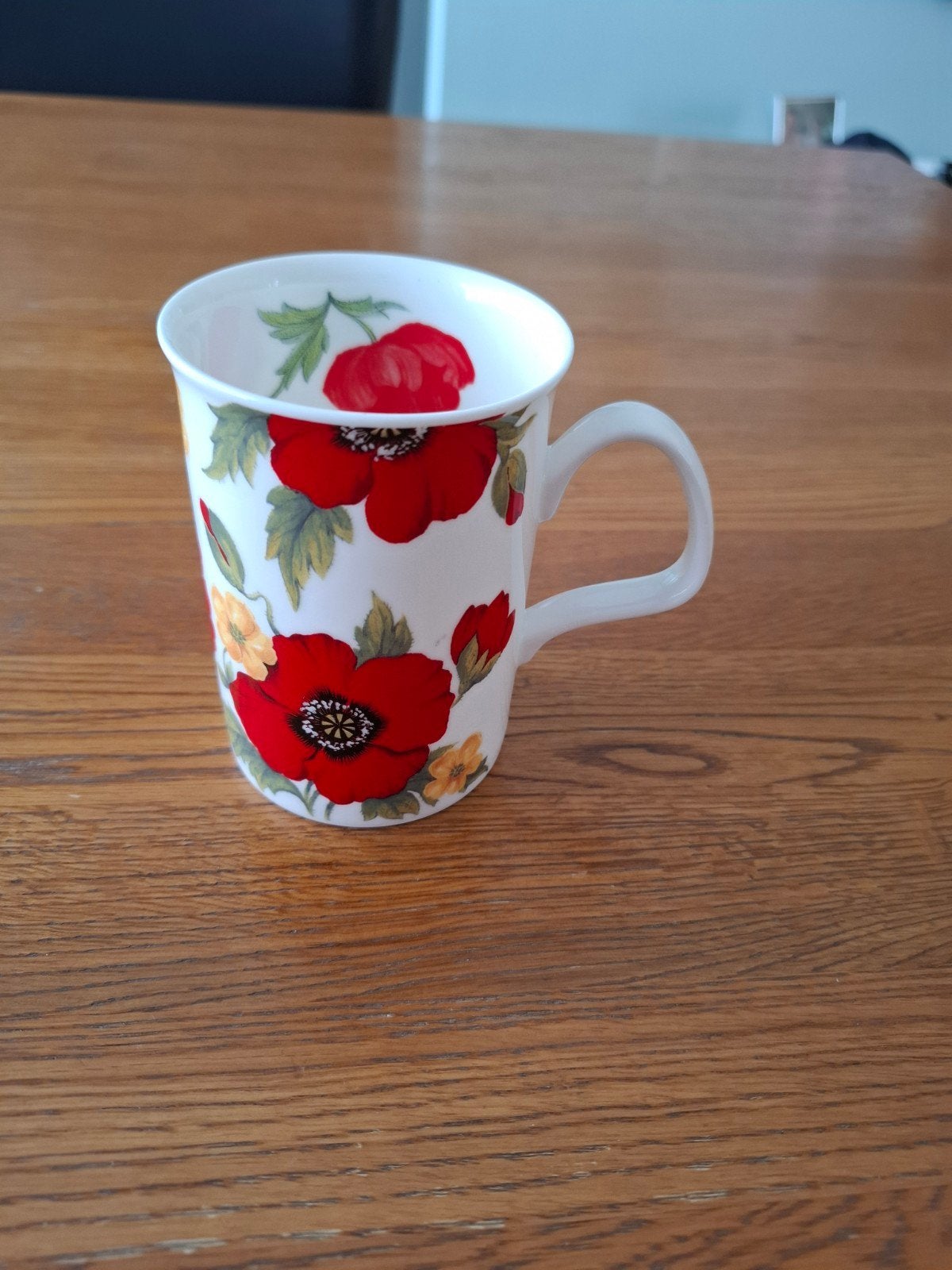 beker bloemen, Ophalen of Verzenden, Zo goed als nieuw, Overige stijlen, Kop(pen) en/of Schotel(s)