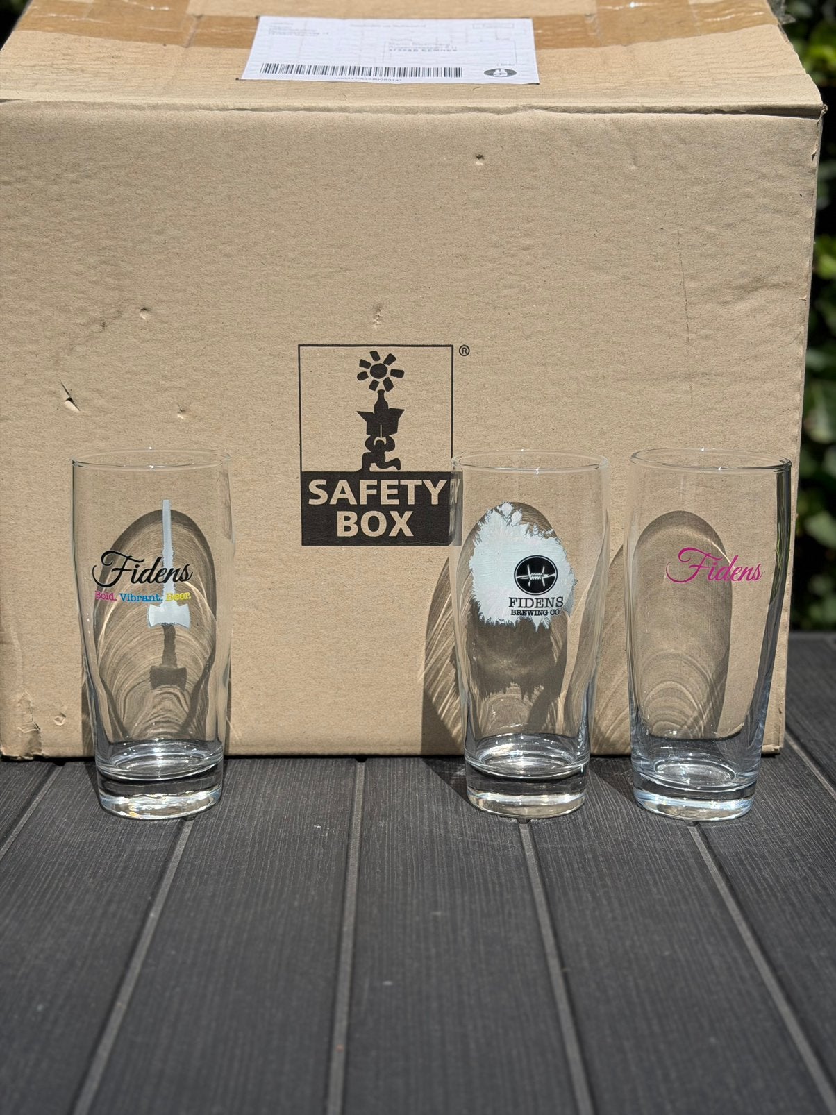 (Nieuw) Fidens Brewing Bierglazen / Glassware, Verzamelen, Biermerken, Ophalen of Verzenden, Nieuw, Glas of Glazen, Overige merken