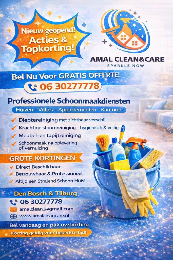 Schoonmaakservice Den Bosch & Tilburg