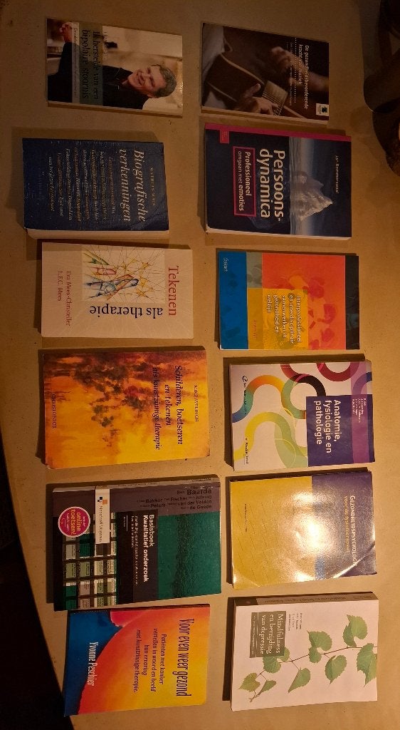 Boeken kunstzinnige therapie/ vaktherapie en psychologie., Ophalen of Verzenden, Beta, Gelezen, HBO