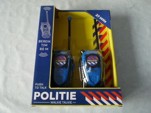 Politie blauwe walkie talkie voor kids Nieuw, Ophalen of Verzenden, Nieuw, Minder dan 2 km, Portofoon of Walkie-talkie