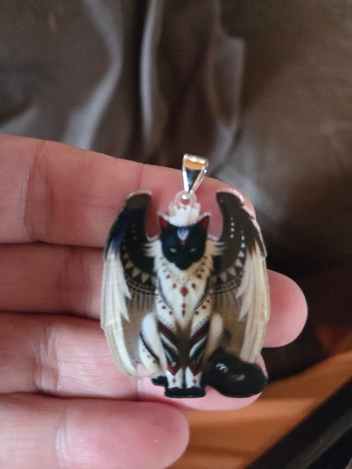 Hanger met gevleugelde kat - Uniek design, Overige materialen, Zwart, Nieuw, Ophalen of Verzenden