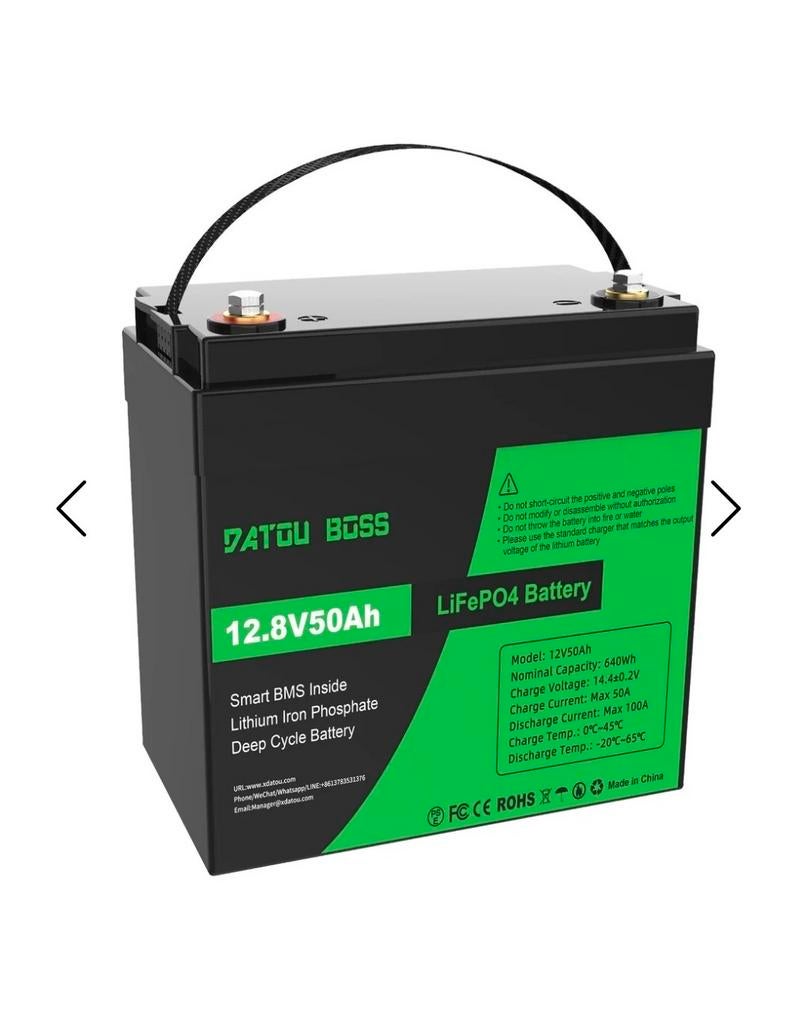 LiFePO4 Accu 12.8V 50Ah - Diepe Cyclus Batterij, Ophalen of Verzenden, Nieuw