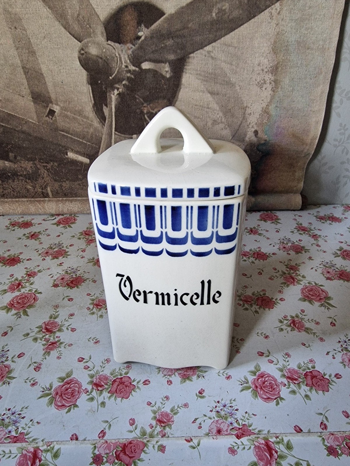 Voorraadpot societe ceramique Vermicelle, Ophalen of Verzenden