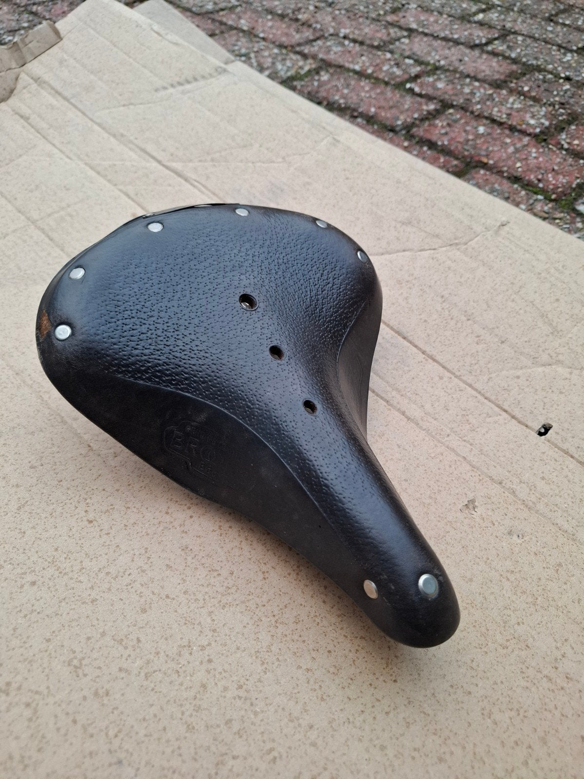 Brooks B66 Zadel - Klassiek Lederen Fietszadel in Topstaat, Fietsen en Brommers, Leer, Ophalen of Verzenden, Zo goed als nieuw