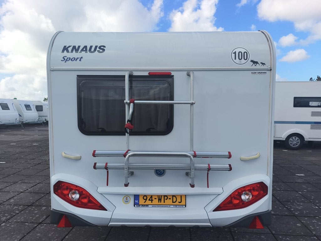 Knaus Sport 420 QD MODEL 2016 + ZEER COMPLEET, Caravans en Kamperen, Standaardzit, Ringverwarming, Bedrijf, 750 - 1000 kg
