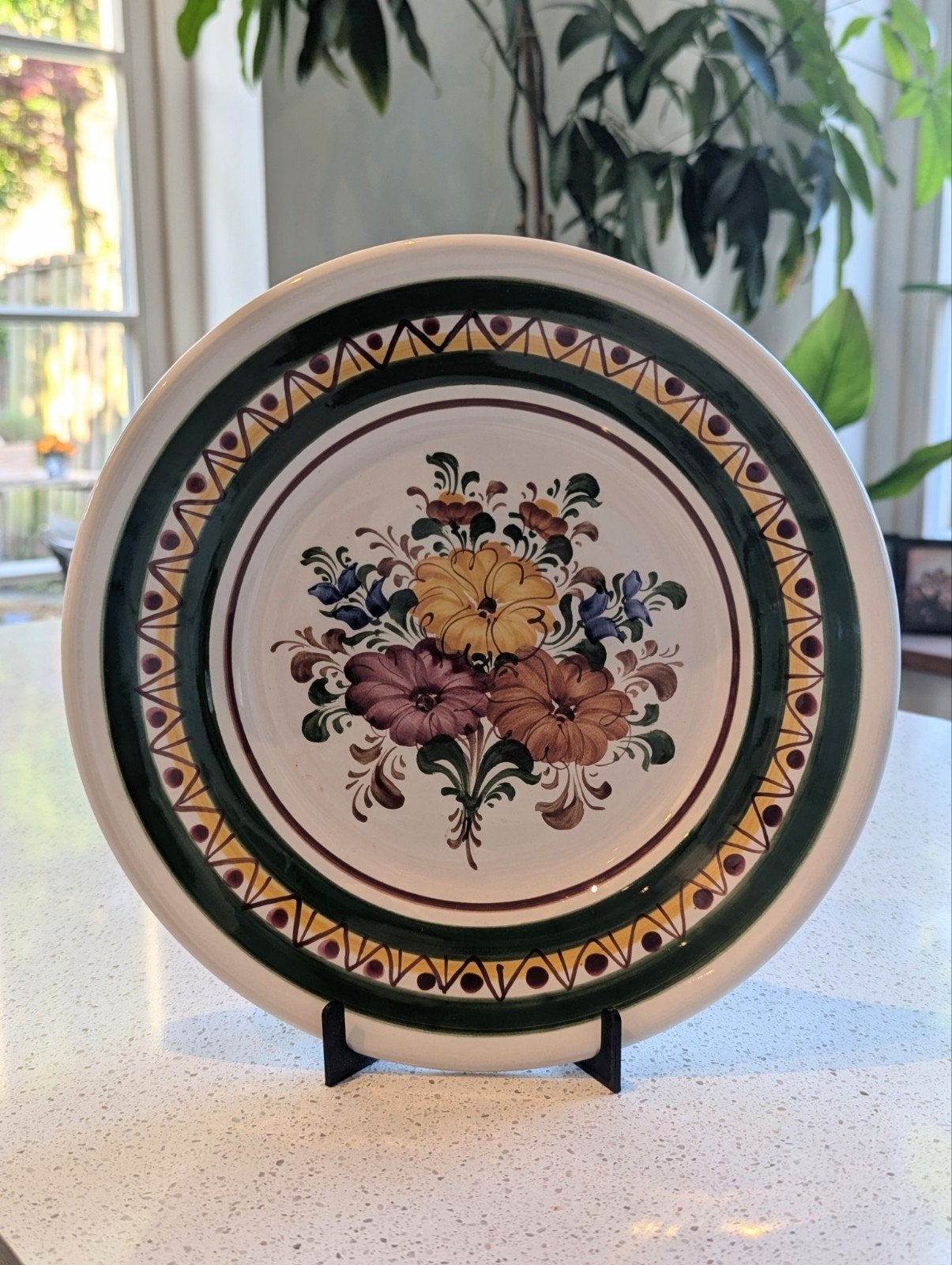 Vintage Wechsler Tirolkeramik Wandplaat - Handbeschilderd, Antiek en Kunst, Ophalen of Verzenden