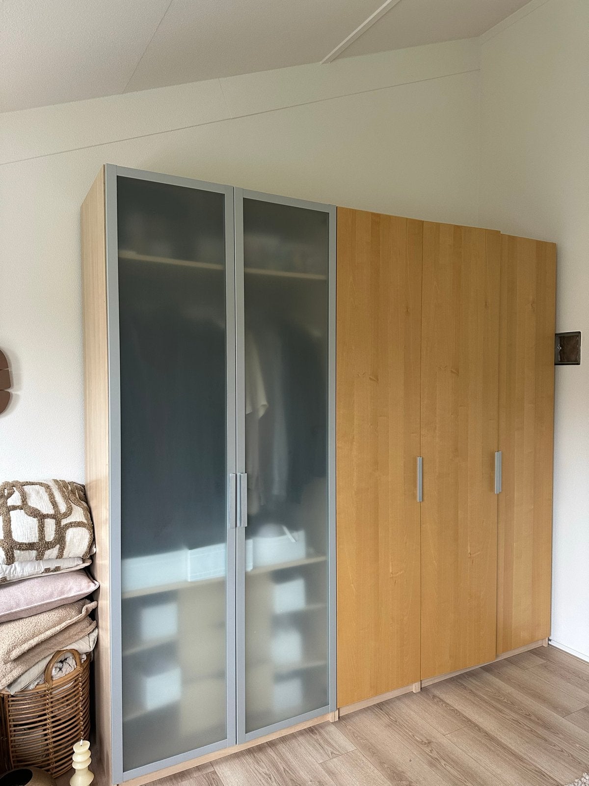 IKEA Pax kledingkastdeuren inclusief scharnieren, Ophalen, Minder dan 50 cm, Gebruikt, 200 cm of meer