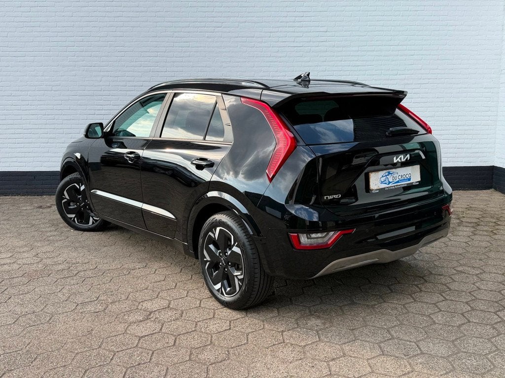 Kia Niro EV DynamicPlusLine 64.8 kWH ACC l CAMERA l SOH 99%!, Auto's, Kia, Gebruikt, 1657 kg, Leder en Stof, Zwart