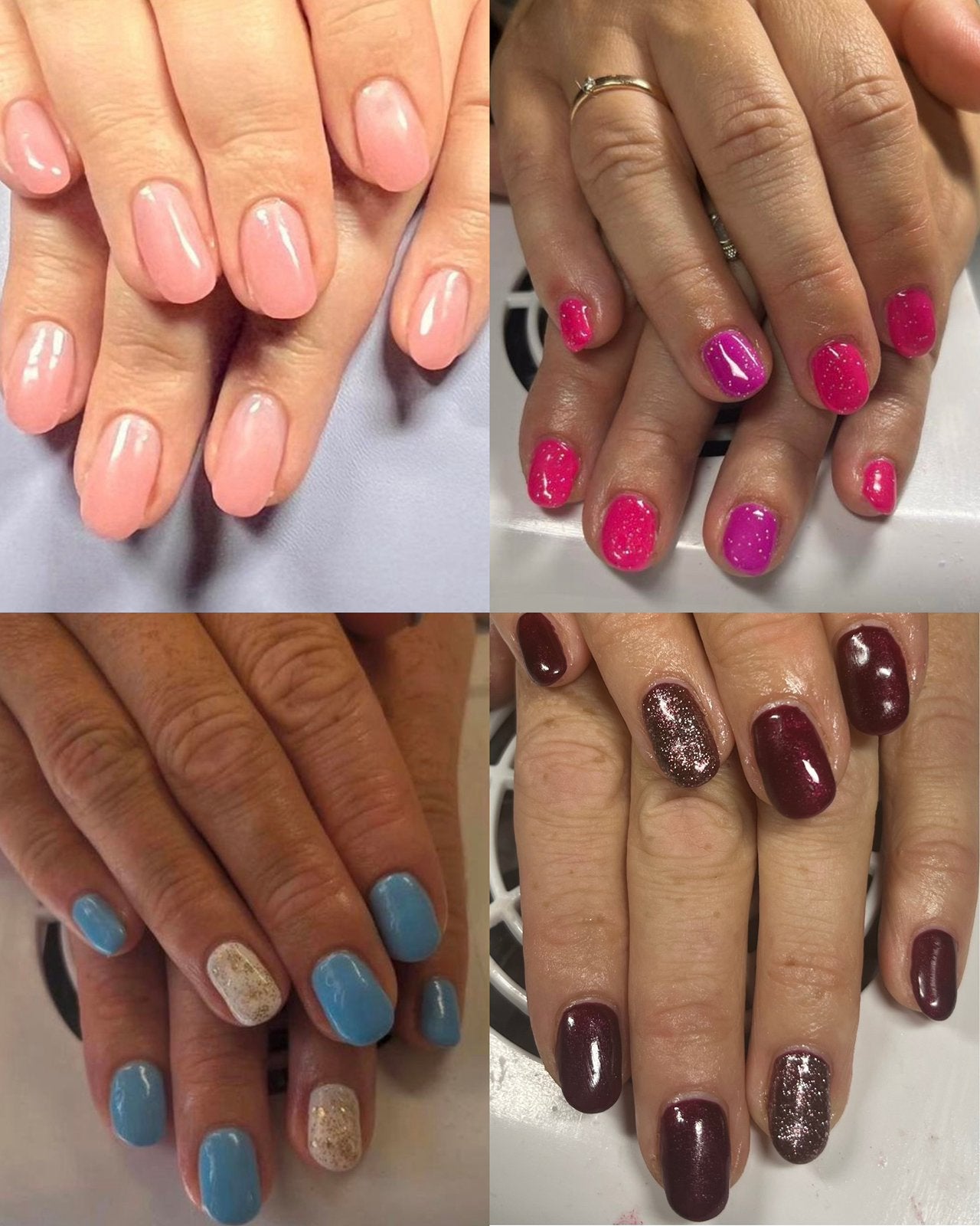 BIAB nagels met gellak, Ophalen of Verzenden, Nieuw, Overige kleuren, Handen en Nagels