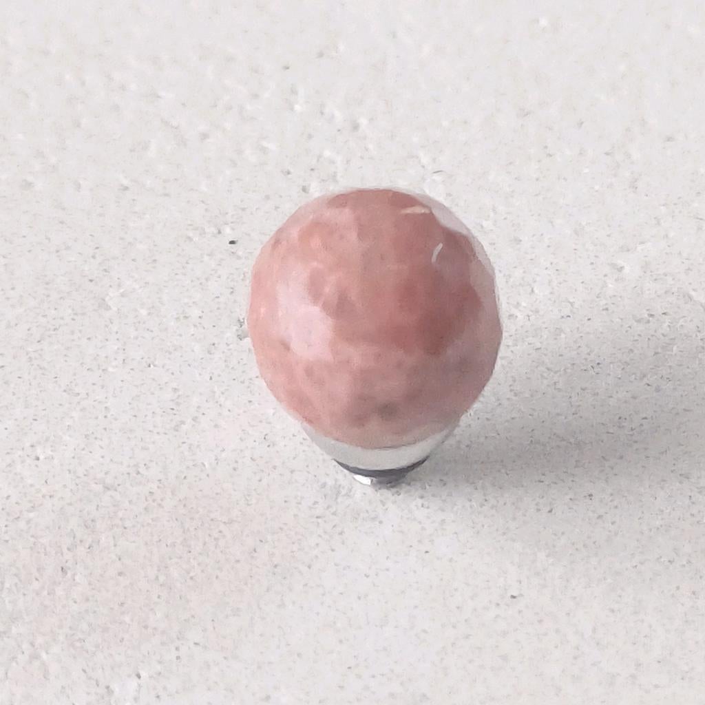 Zilverkleurige Melano twisted rhodoniet facet balletjes 8mm, Sieraden, Tassen en Uiterlijk, Bedels, Verzenden