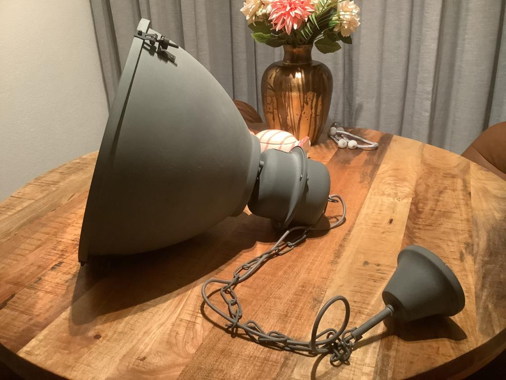 Industriële hanglamp, Ophalen, Zo goed als nieuw, Metaal, Industrieel