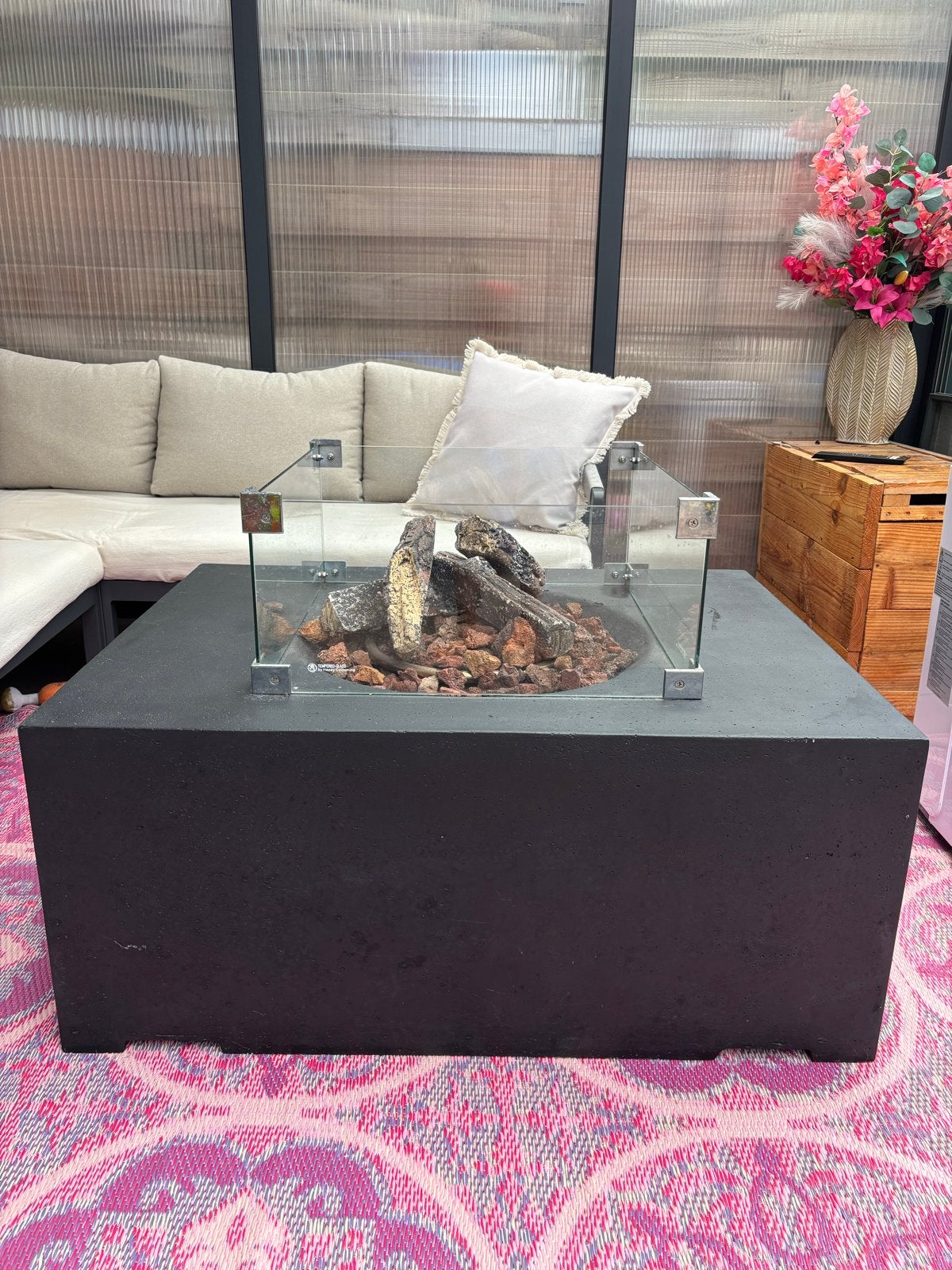 Happy Cocooning Vuurtafel - Gezelligheid voor buiten, Ophalen, Gebruikt