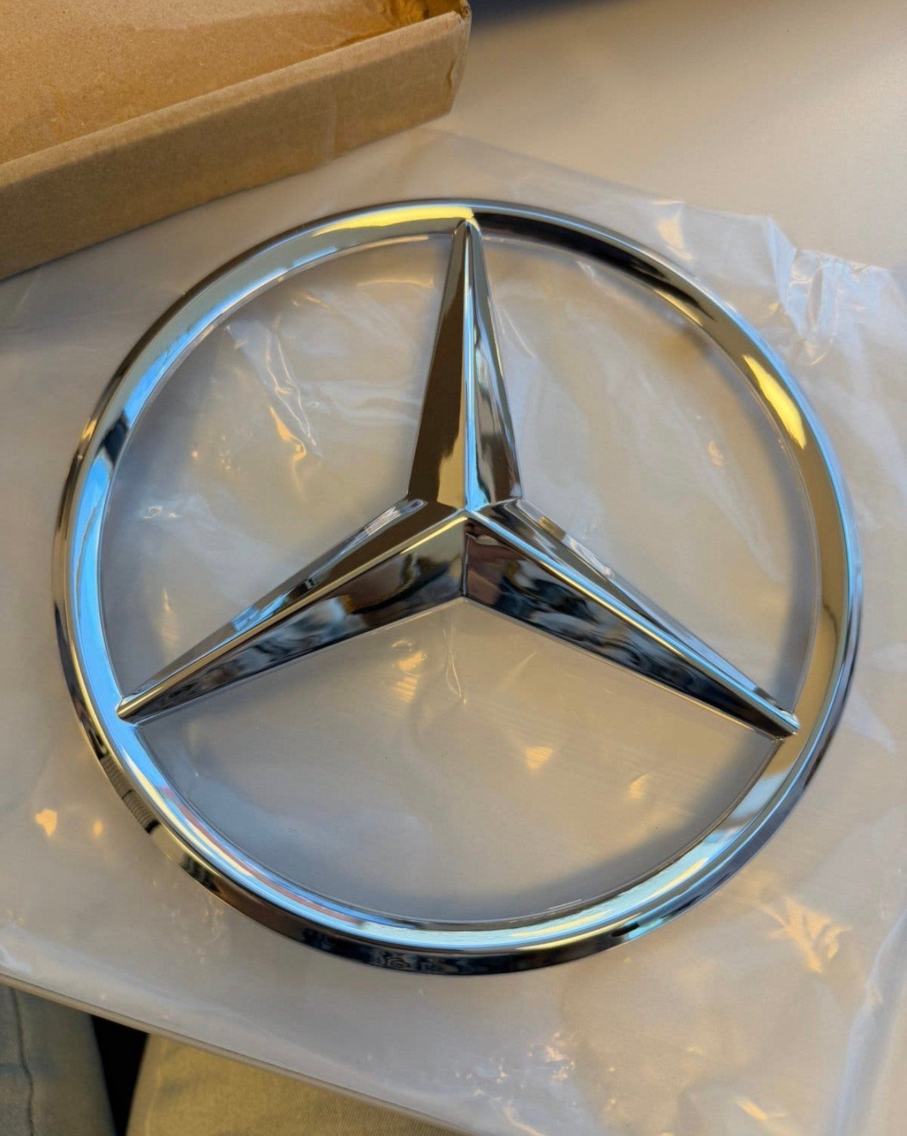 Mercedes Grill Ster logo Embleem 18,5cm W205 W212 CLA GLA, Ophalen of Verzenden, M, M, M