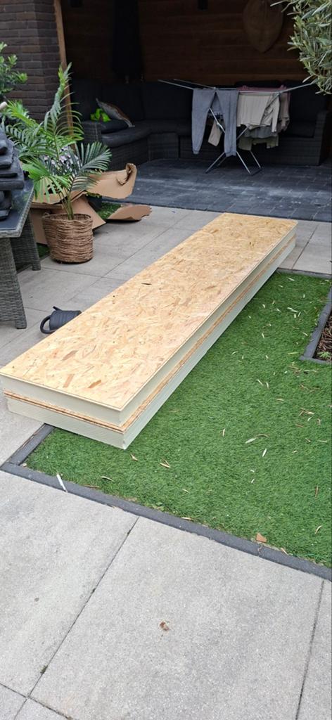 OSB isolatieplaat 260x60cm, 10cm dik, Doe-het-zelf en Verbouw, Ophalen