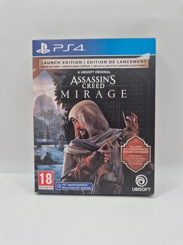 Assassin's Creed Mirage PS4, Spelcomputers en Games, Games | Sony PlayStation 4, Avontuur en Actie, Sony City 1-7-1 Konan, Minato-ku Tokyo 108-0075 Japan, support@playstation.com,