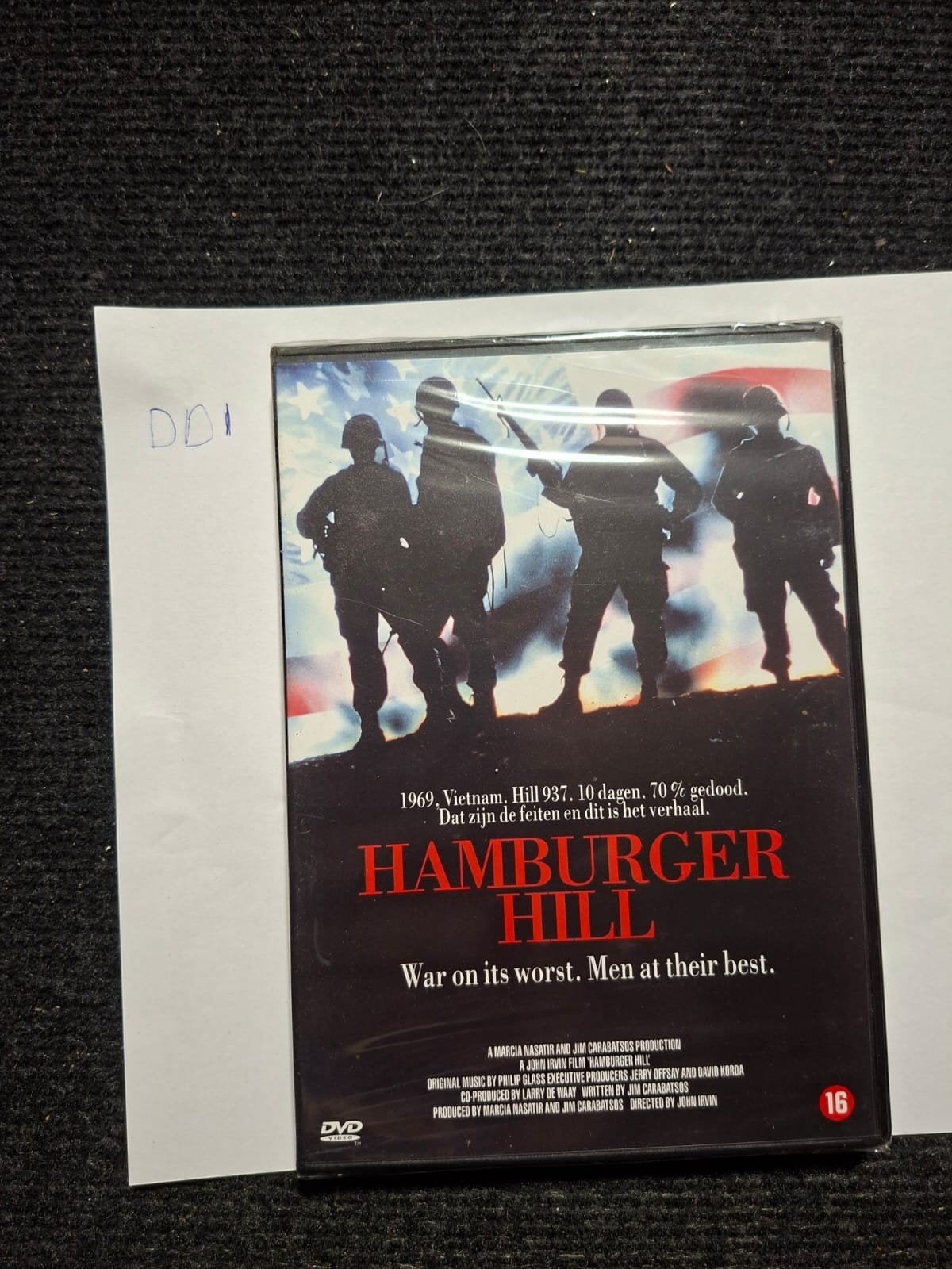 Hamburger Hill (DVD) - Oorlogsfilm Vietnam, Vanaf 16 jaar, Ophalen of Verzenden, Gebruikt, Oorlog