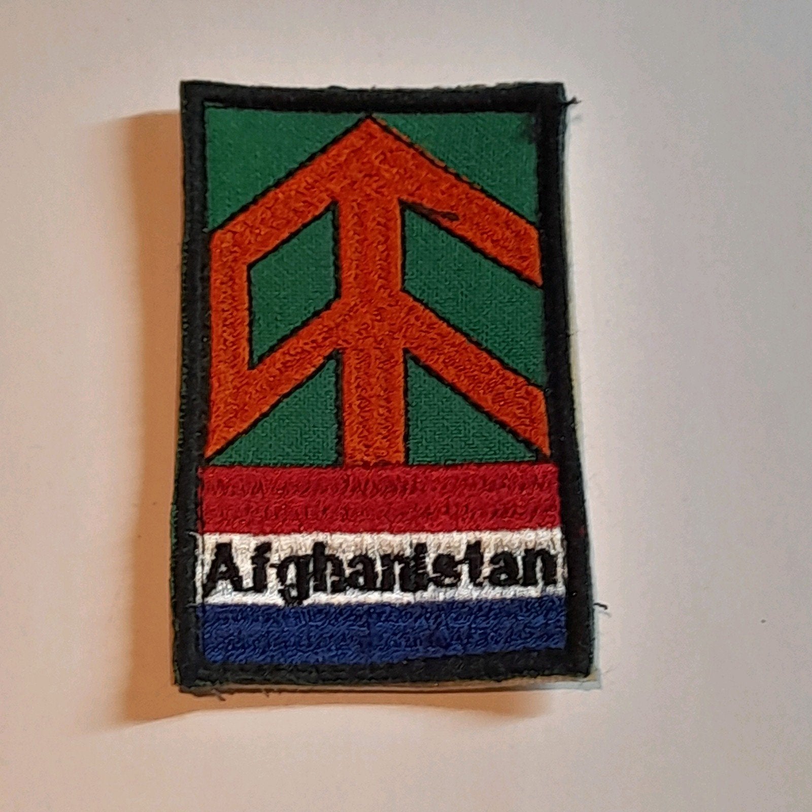 originele mouwembleem Afghanistan uit 2006, Verzamelen, Ophalen of Verzenden, Landmacht, Nederland, Embleem of Badge