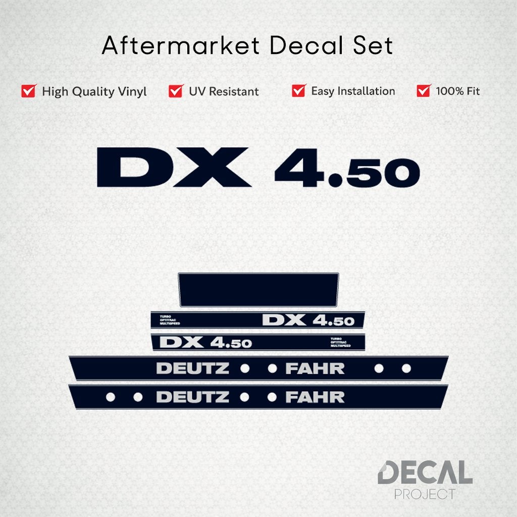 Vervangende Stickers Deutz DX 4.50 - 4.51, Verzenden