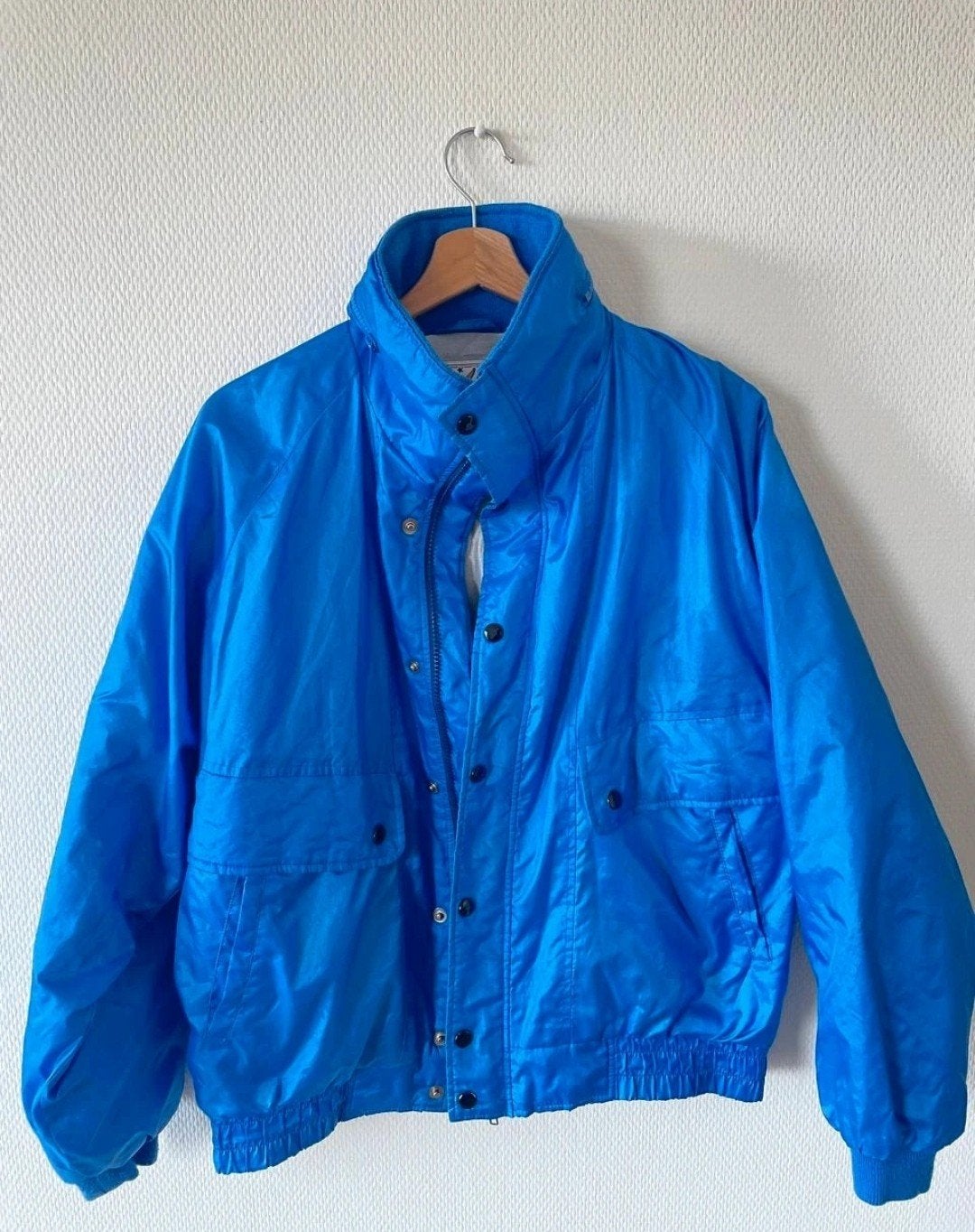 Workbox Windbreaker Jacket L Blue Vintage, Maat 52/54 (L), Blauw, Workbox, Ophalen of Verzenden
