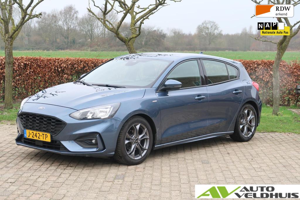 Ford Focus 1.0 EcoBoost Titanium Business Nieuwe apk, Gebruikt, Met garantie (alle), Blauw, Bedrijf
