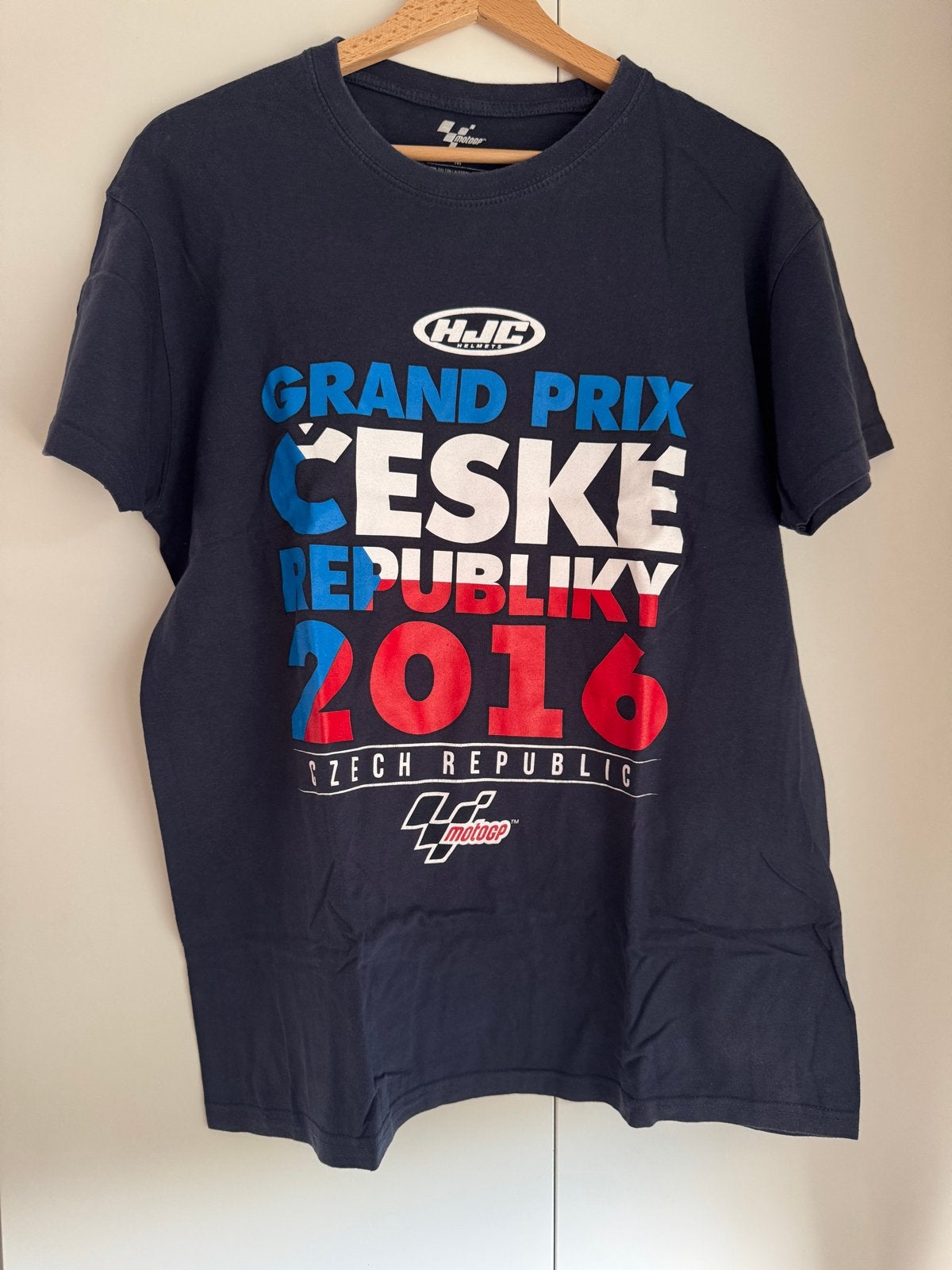 MotoGP Brno 2016 Tsjechië Heren T-shirt Maat M, Ophalen of Verzenden, Zo goed als nieuw, Maat 48/50 (M), Blauw