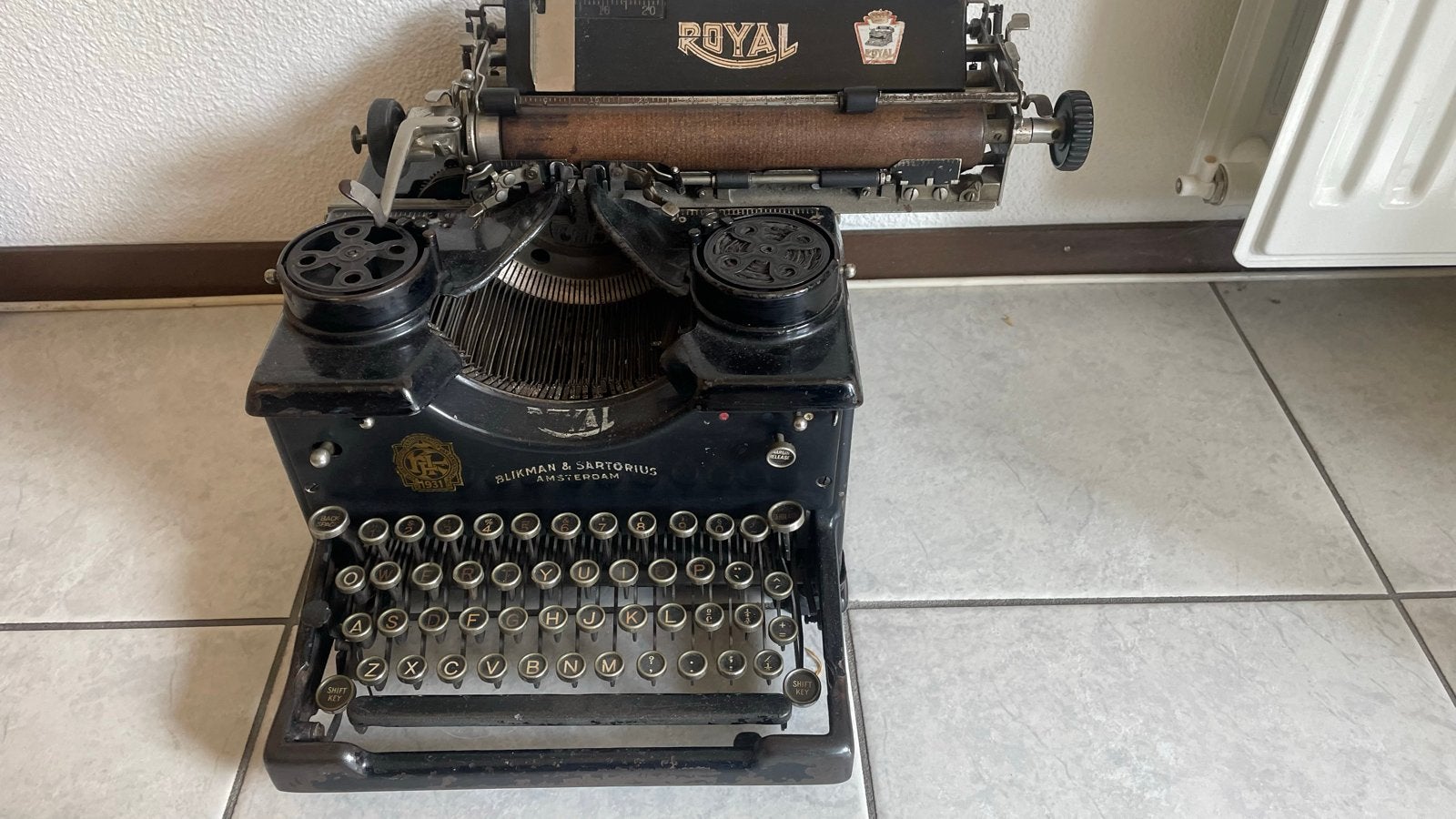 Royal typemachine (Blikman & Sartorius) ca. 1930, Diversen, Typemachines, Ophalen, Gebruikt