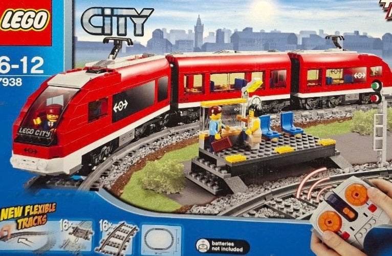 LEGO CITY Passagierstrein set 7938 met veel rails, Ophalen of Verzenden, City, Gebruikt, Lego