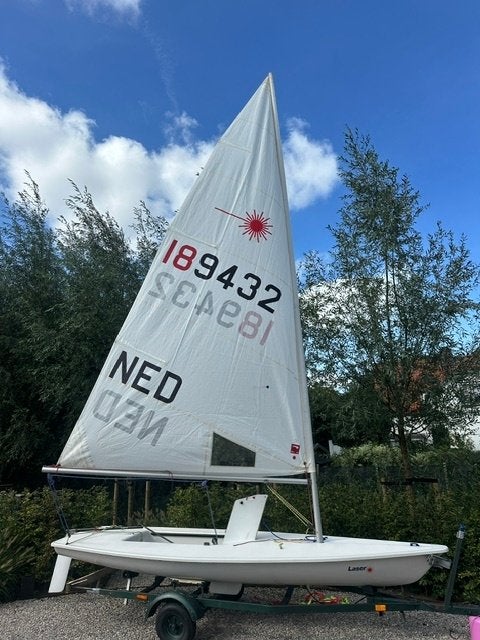 Laser zeilboot met trailer en dekzeil, Ophalen, Laser, Gebruikt, Laser