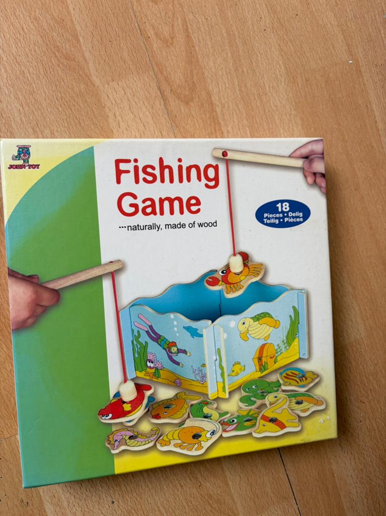 Houten visspel. Fishing game, Ophalen of Verzenden, Zo goed als nieuw, Jongen of Meisje