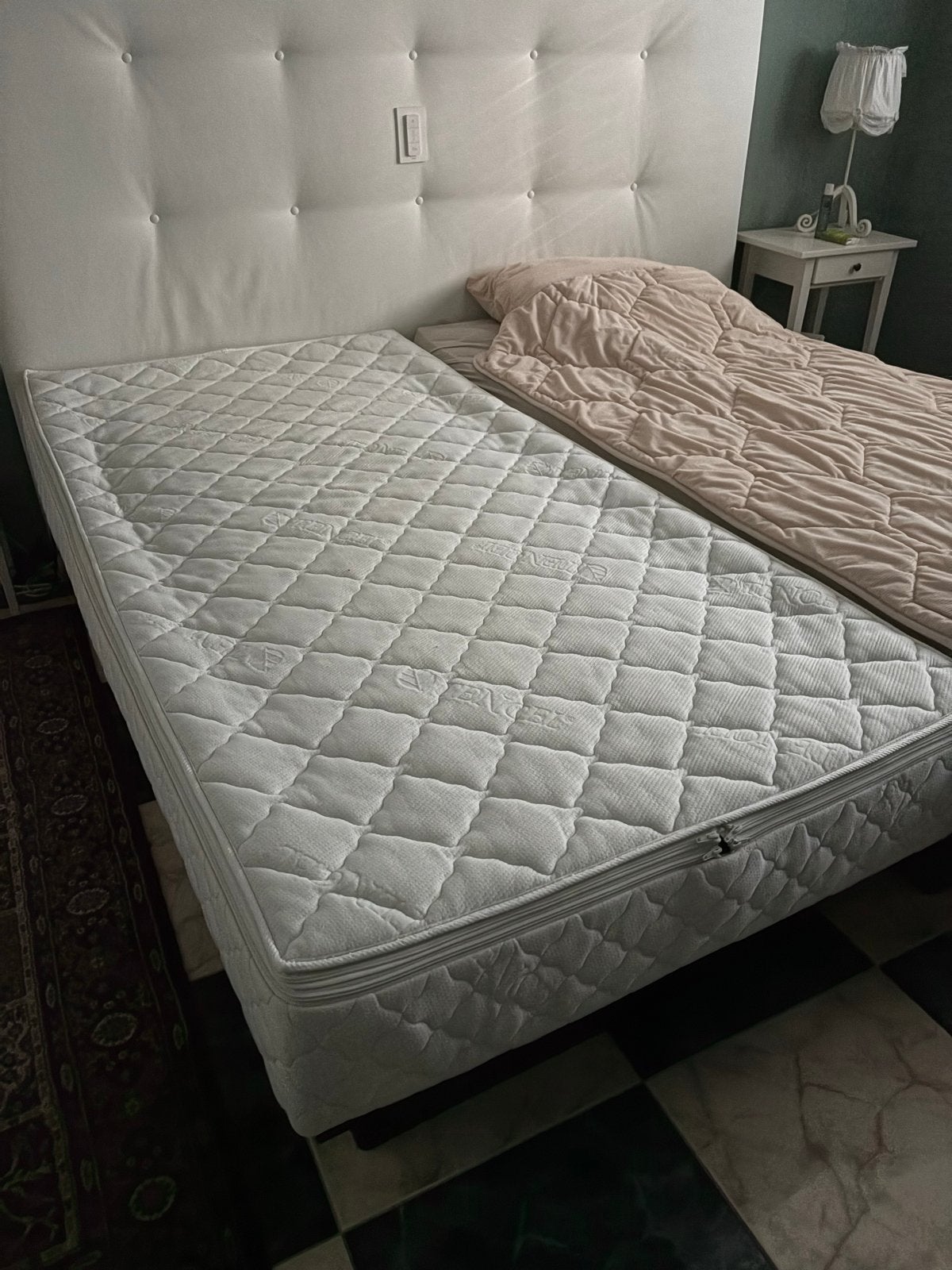 2 x Waterbed 200x100 cm met 80% stabilisatie, Huis en Inrichting, Ophalen, Tweepersoons, 200 cm, Gestabiliseerd