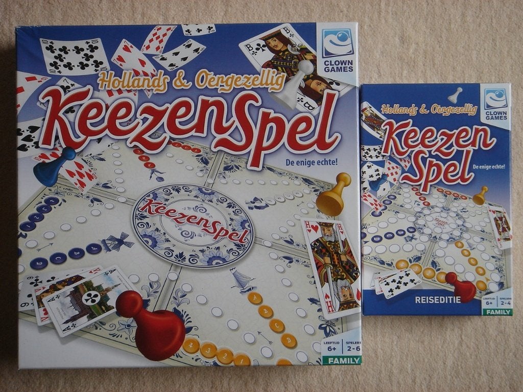 LEUK: Hollands & Oergezellig Keezenspel + Reis Keezenspel, Vijf spelers of meer, Ophalen of Verzenden, Gebruikt, Clown Games