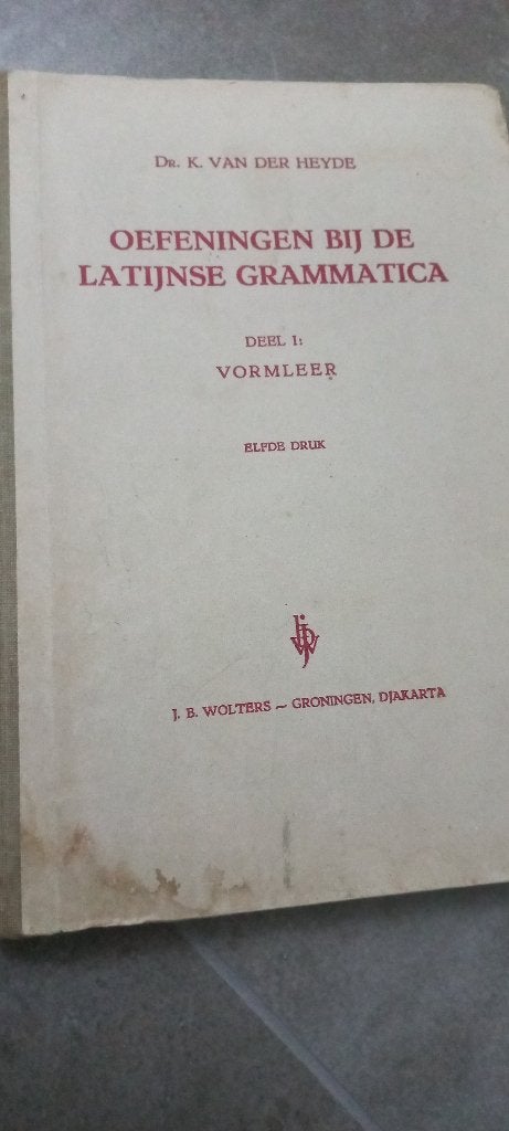Oefeningen bij de Latijnse grammatica - deel 1 vormleer, Gelezen, Ophalen of Verzenden, Wiskunde B, Wolters Noordhoff