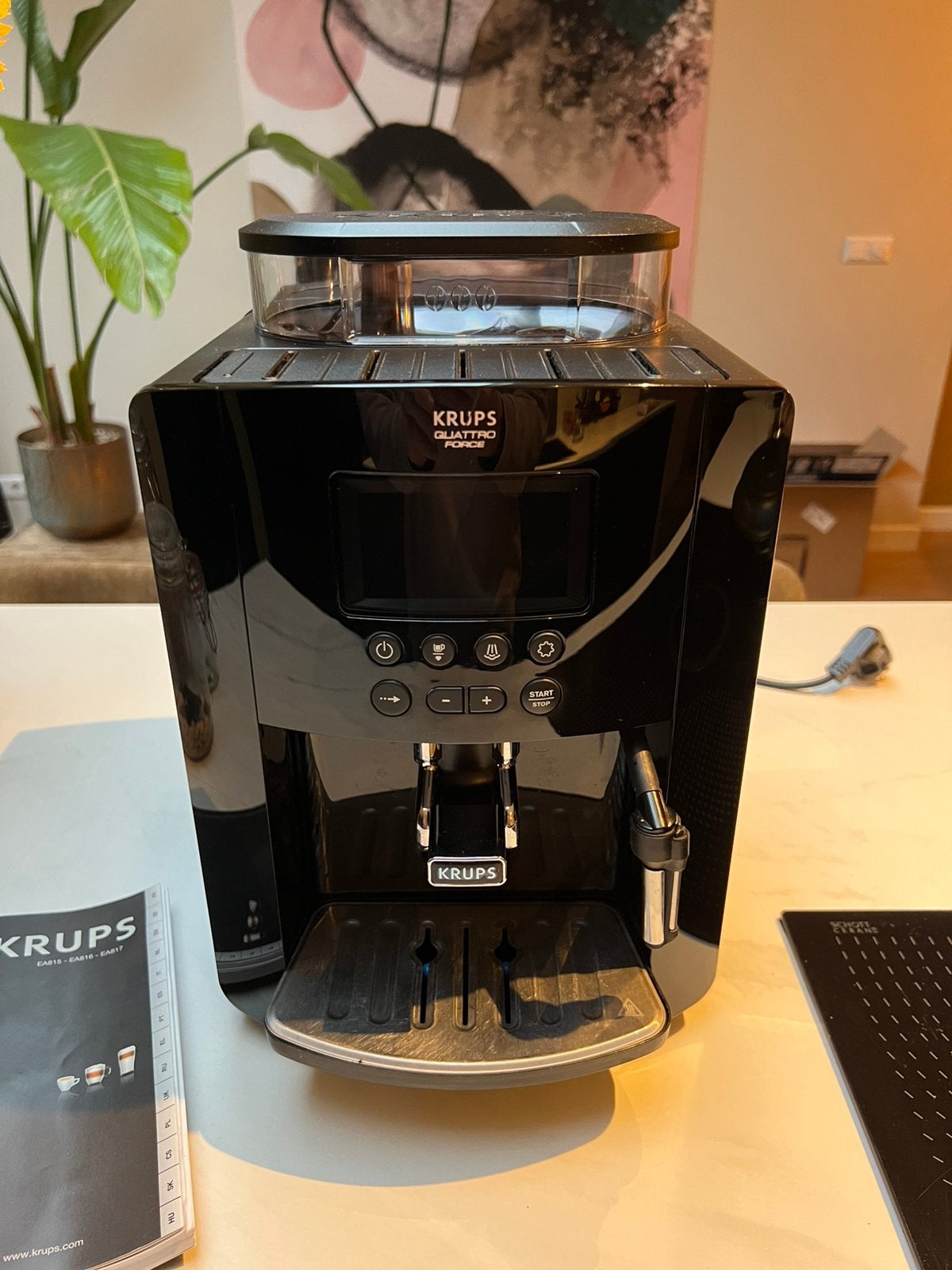 Krups Quattro Force volautomaat koffiemachine, Ophalen, Gebruikt, Koffiemachine, Koffiebonen