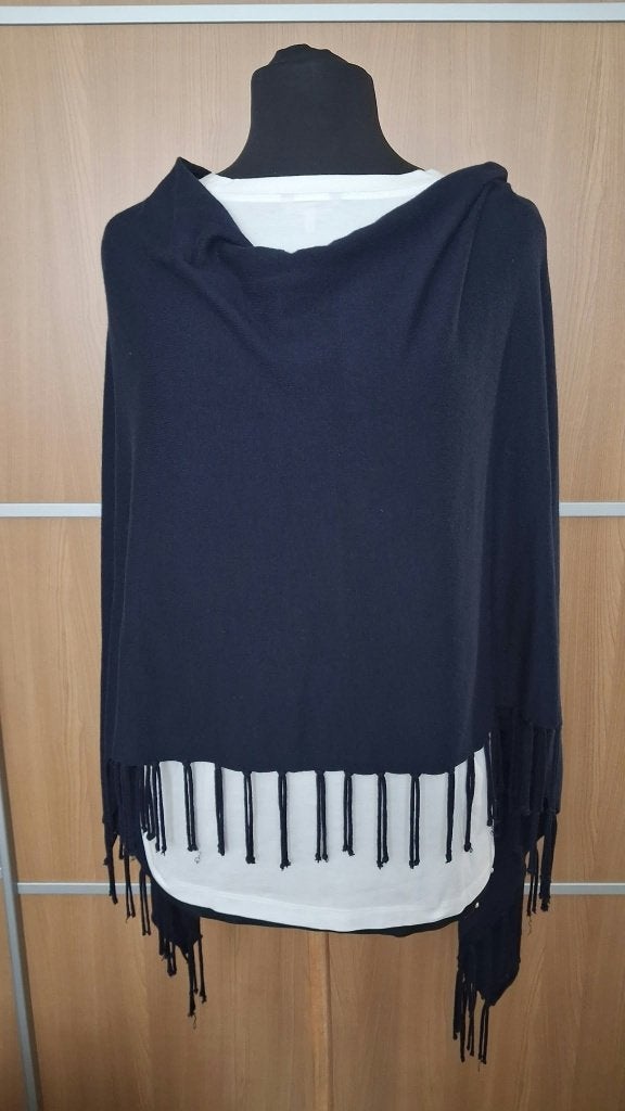 Prachtige Orsay dames poncho | blauw | maat 44/46, Blauw, Maat 42/44 (L), Ophalen of Verzenden, Zo goed als nieuw