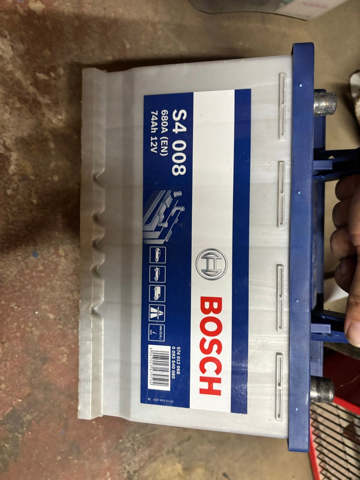 Bosch S4 008 Accu 12V 74Ah 680A (EN), Ophalen of Verzenden, Gebruikt, Universele onderdelen