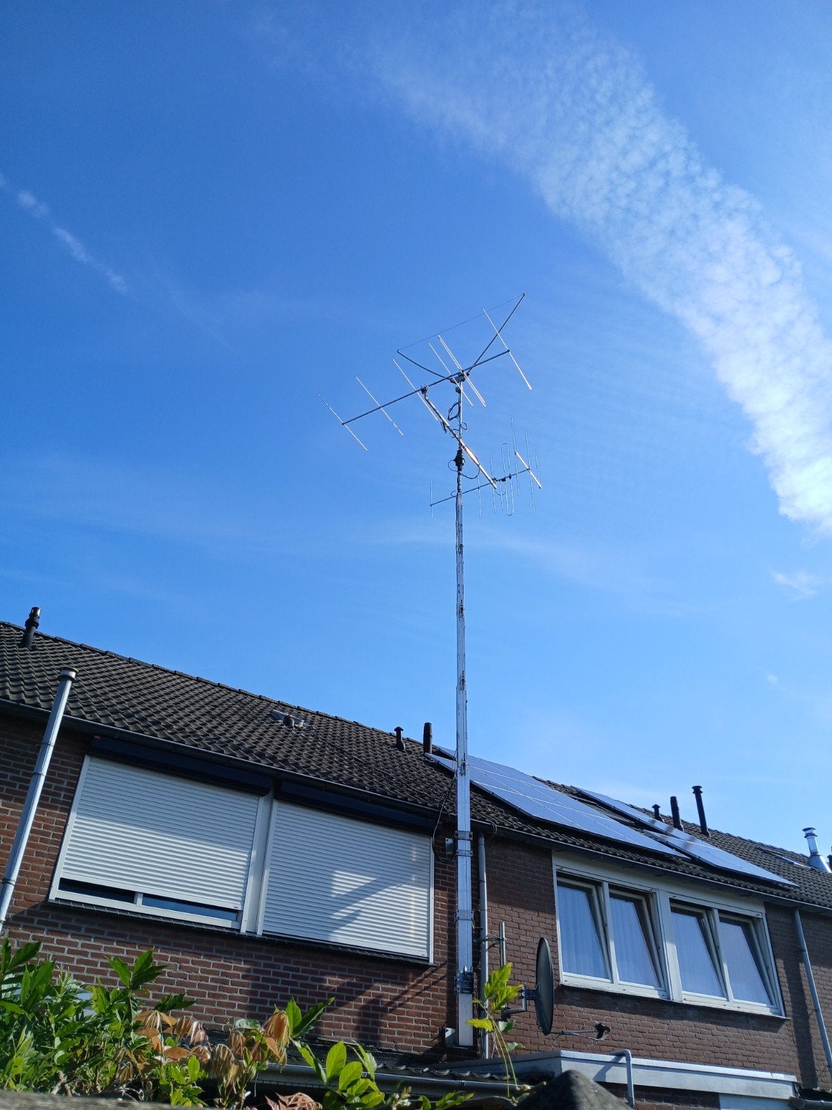 Aluminium  uitschuifbare  kokermast 5x3 meter  eerst lezen, Telecommunicatie, Ophalen, Zo goed als nieuw, Mast