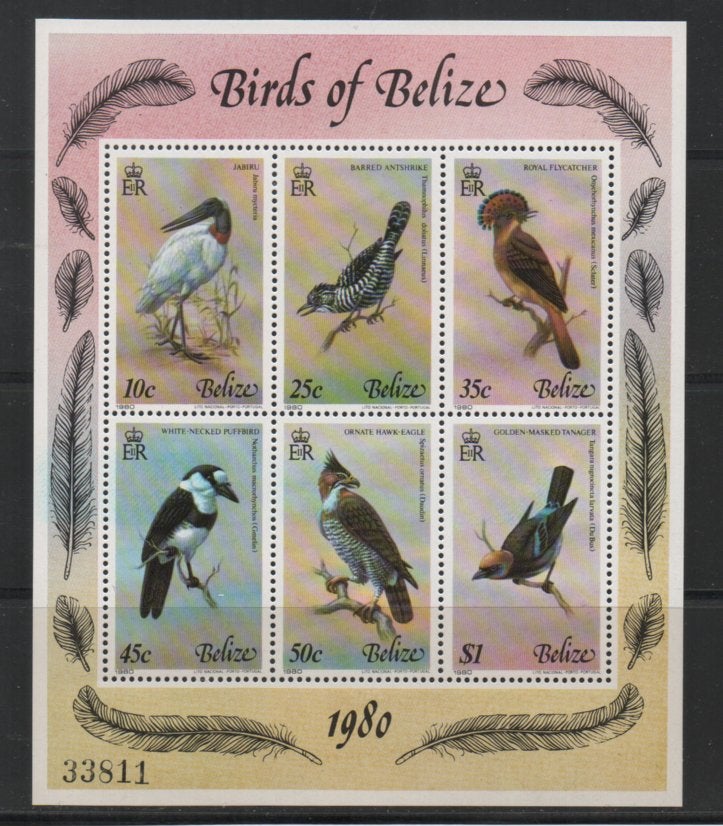 b121 Belize Blok 18 postfris, Postzegels en Munten, Verzenden, Postfris, Dier of Natuur
