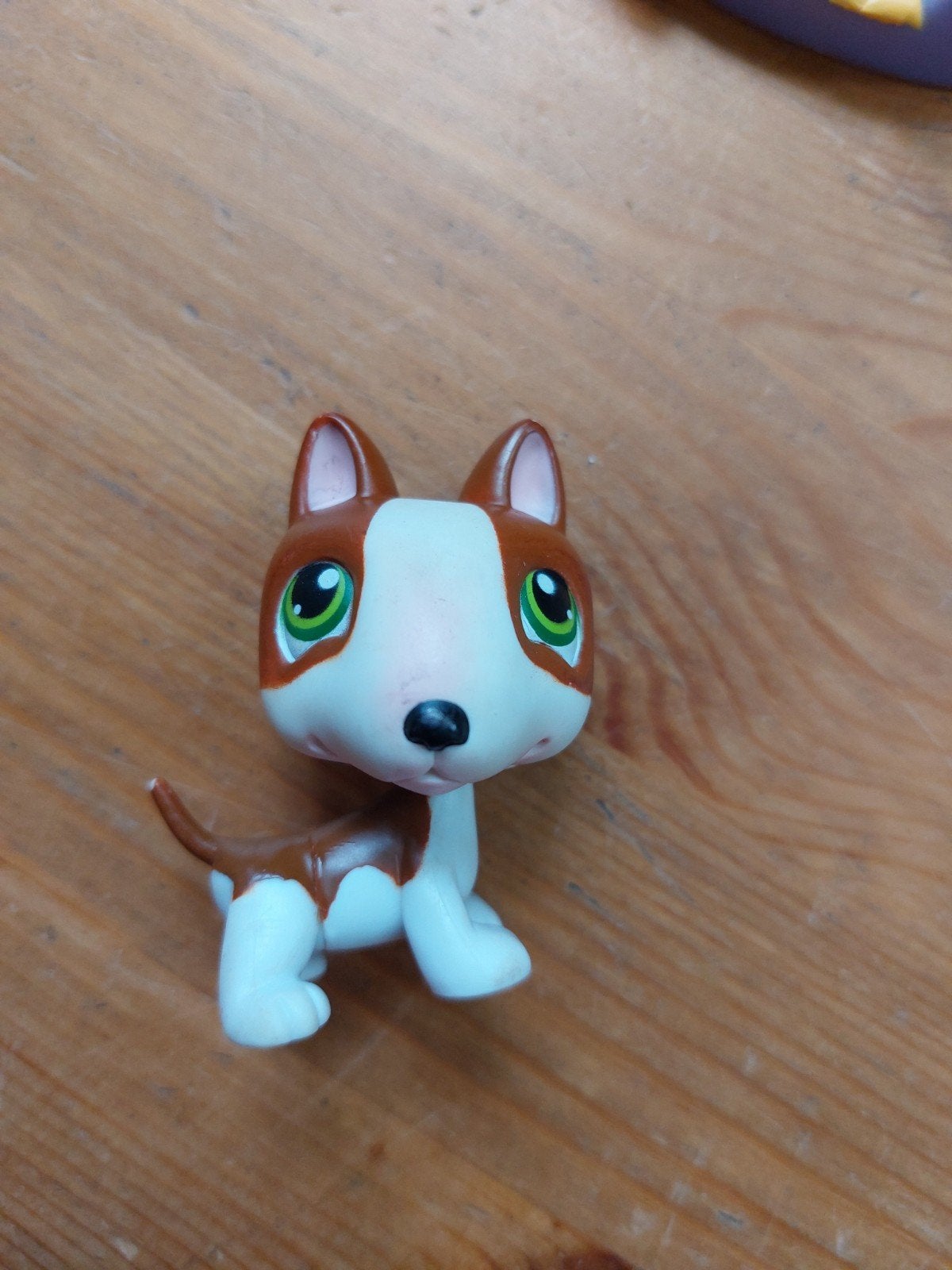 Littlest pet shop hond bull terrier met mandje, Ophalen of Verzenden